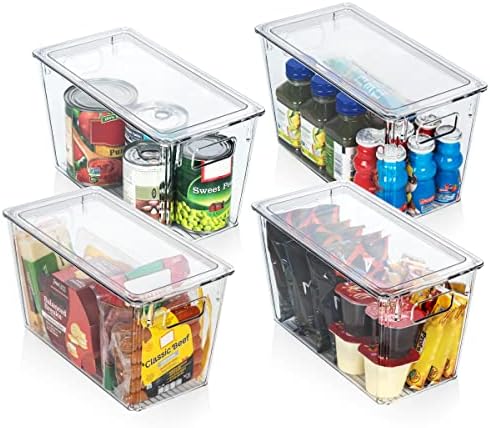 ClearSpace Plastic Storage Bins with Lids for Pantry & Fridge, 8 Pack - Image 3