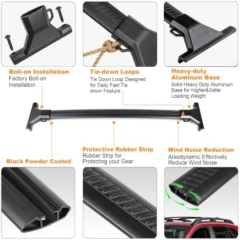 Autekcomma Lockable 260lbs Roof Rack Cross Bars Fits 2026 Toyota RAV4 - Image 5