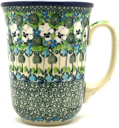 Polish Pottery Mug - 16 oz. Bistro - Unikat Signature U4795 by Polish+Pottery+Gallery