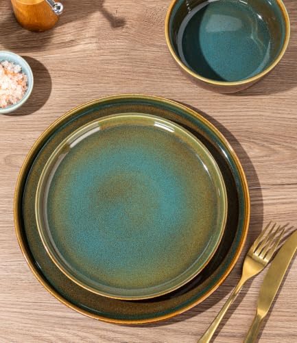 GBHOME Dinnerware Sets for 8, 24 Pieces Ceramic Plates and Bowls Set - Image 2