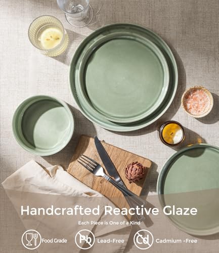 GBHOME Stoneware Dinnerware Sets for 4,16-Piece Plates and Bowls Set - Image 2