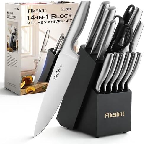 FIKSHOT Kitchen Knife Set, German Stainless Steel kitchen knives by FIKSHOTKitchenKnifeSet