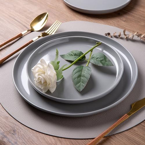 AmorArc Dinnerware Sets for 4, 12 Pieces Ceramic Plates and Bowls Set - Image 2