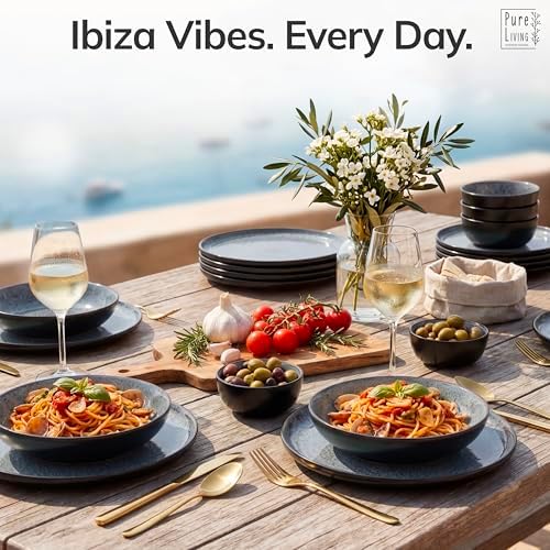 Large Serving Platters Set of 3, 15" Oval Stoneware Serving Plates for Food - Image 3