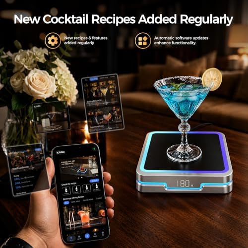 Kiddush Cups&Sets KAVAZ Smart Cocktail Maker – App Guided,Matte Silver - Image 6