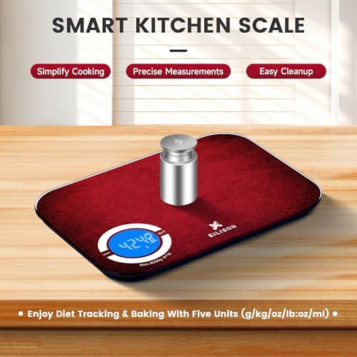 EILISON Smart Kitchen Food Scale,Bluetooth,8000g Cap,Nutrition Calculator - Image 4