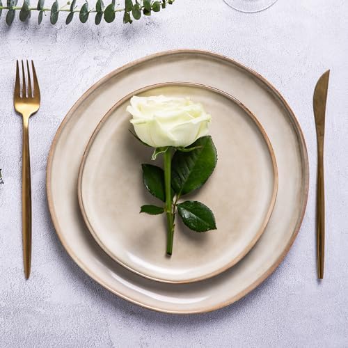 AmorArc Ceramic Dinnerware Sets for 8, 24Pcs Plates and Bowls Sets Dishes - Image 3