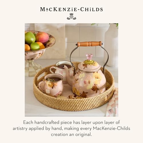 MACKENZIE-CHILDS Enamel Compote, Large, Wild Rose Mauve - Image 6