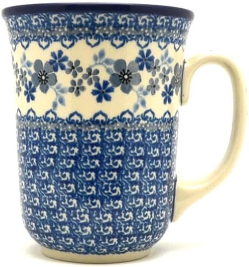 Polish Pottery Mug - 16 oz. Bistro - Blue Horizon by Polish+Pottery+Gallery