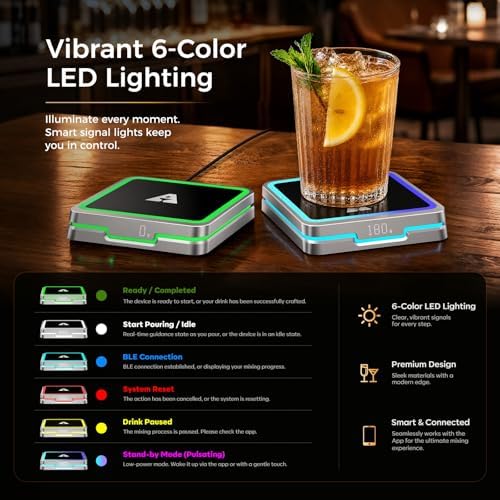Kiddush Cups&Sets KAVAZ Smart Cocktail Maker – App Guided,Matte Silver - Image 5