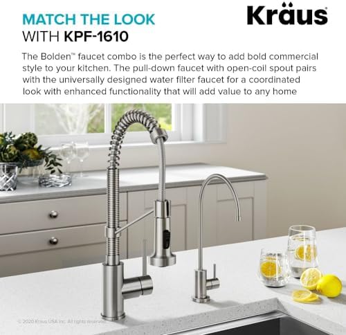 KRAUS Purita 100% Lead-Free Kitchen Water Filter Faucet in Spot Free Stainless Steel, FF-100SFS - Image 5