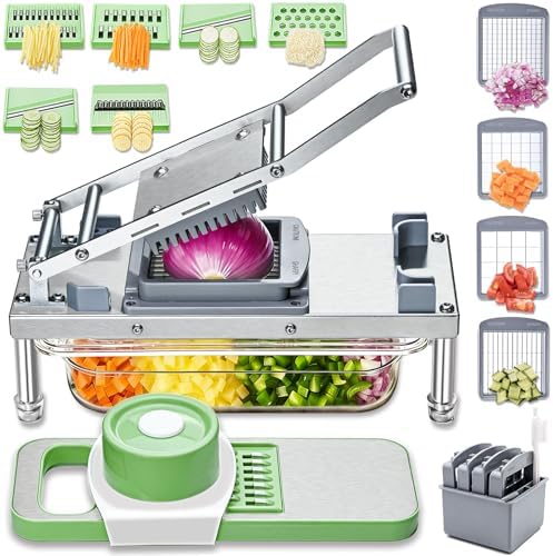 Vegetable Chopper Veggie Cutter Onion Food Potato Tomato Dicer With Blade by Moeuonb