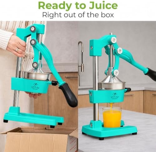Zulay Kitchen Cast Iron Juicer, Orange Manual Juicer, Citrus Press, Violet - Image 3