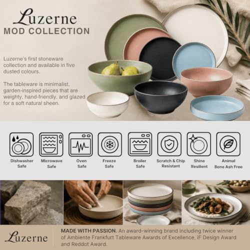 MOD Round Plate 10.75 Inch – Roasted Sesame. Set of 6 - Image 4