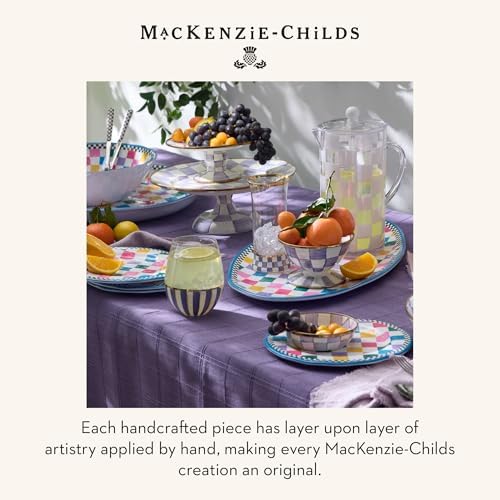 MACKENZIE-CHILDS Bistro Salad Serving Set, Black-and-White Courtly Check - Image 6