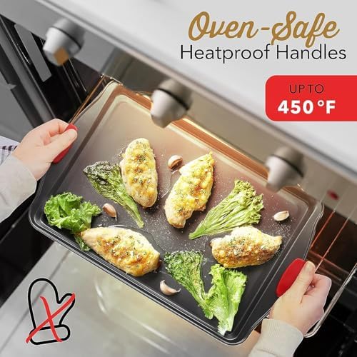 Eatex Baking Sheet Set, 39 Piece Baking Pans Set, Cookie Sheets for Baking - Image 4