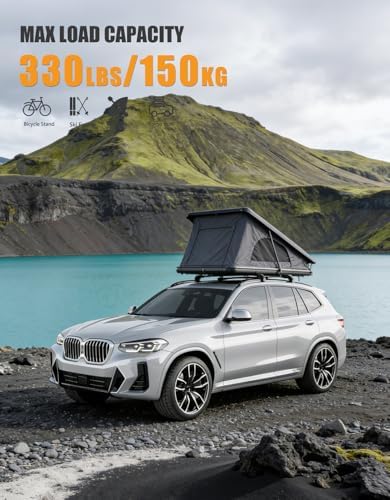 KINGGERI 330lb Lockable Roof Rack Cross Bars for BMW X3 G01 2018-2026 - Image 3