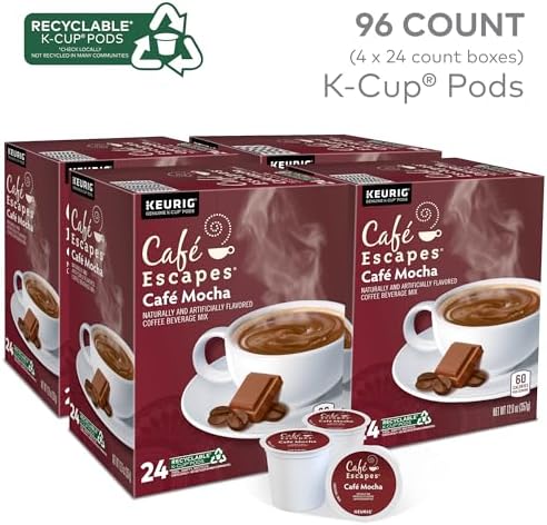 Cafe Escapes Cafe Mocha Keurig Single-Serve K-Cup Pods, 96 Count - Image 2