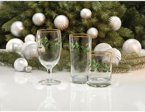 Lenox Holiday Highball Glasses, 12oz, Christmas Set of 4 - Image 6