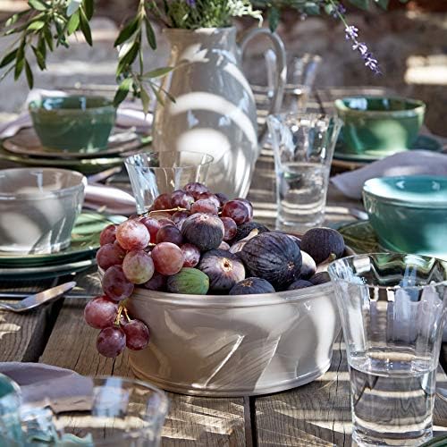 Casafina Ceramic Stoneware 9.5" x 4", 98 oz Serving Bowl - Fontana Collection, Turquoise | Microwave & Dishwasher Safe Dinnerware | Food Safe Glazing | Restaurant Quality Serveware - Image 3
