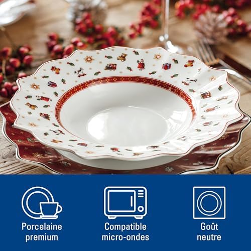 Villeroy & Boch Delight Soup Bowl, Porcelain, Multi, 26.5 x 26.8 x 14 cm, White - Image 2