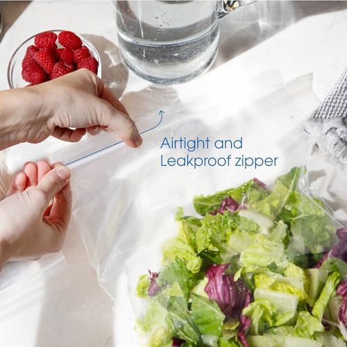 8” X 10” (1000 Count) Quart Clear Reclosable Zip Plastic Poly Bags - Image 3