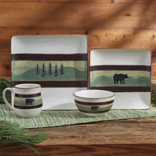 Park Designs Skyline Bear Mug Set of 4, Stoneware - Image 5