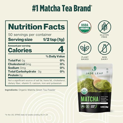 Jade Leaf Matcha Powder, Organic, Ingredient Grade, 16 oz / 454g - Image 2