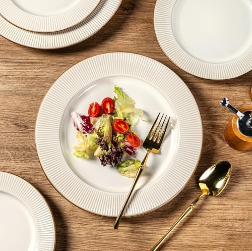 GBHOME Ceramic Dinnerware Sets of 4,16 pcs Plates and Bowls Sets Dishes - Image 5