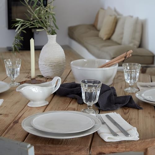 Casafina Ceramic Stoneware 9.5" x 4", 98 oz Serving Bowl - Fontana Collection, White | Microwave & Dishwasher Safe Dinnerware | Food Safe Glazing | Restaurant Quality Serveware - Image 5