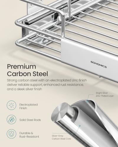 SONGMICS Pull Out Cabinet Organizer 14.6" W x 21.3" D, Easy Pull-Out - Image 7