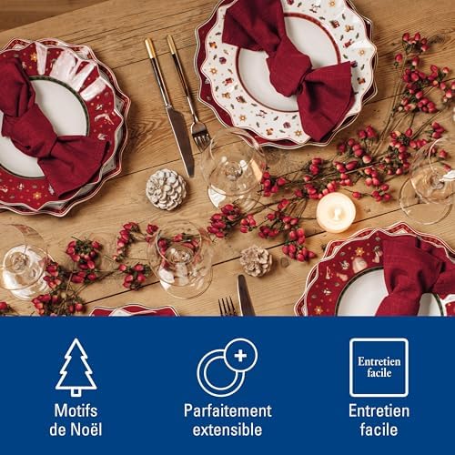 Villeroy & Boch Delight Soup Bowl, Porcelain, Multi, 26.5 x 26.8 x 14 cm, White - Image 3