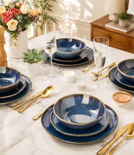 AmorArc Ceramic Dinnerware Sets for 4, 12Pcs Plates and Bowls Sets Dishes - Image 7