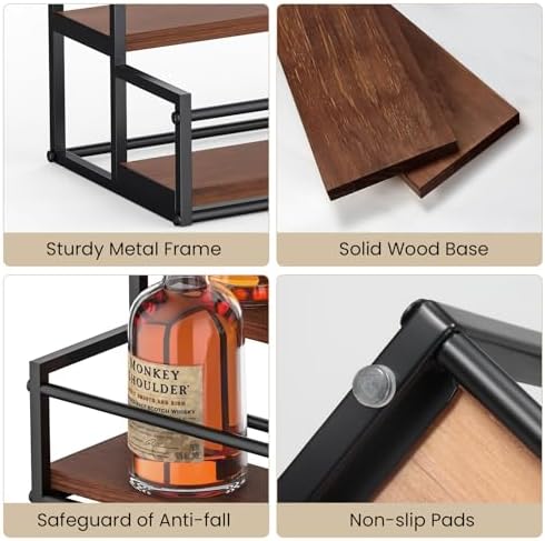 THYGIFTREE 3 Tier Liquor Bottle Display Shelf - Image 5