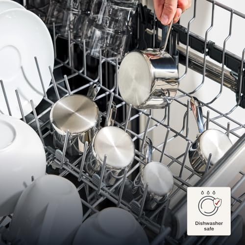 All-Clad Stainless Steel 5-Piece Measuring Cup Set, Kitchen Tools, 5 piece - Image 6