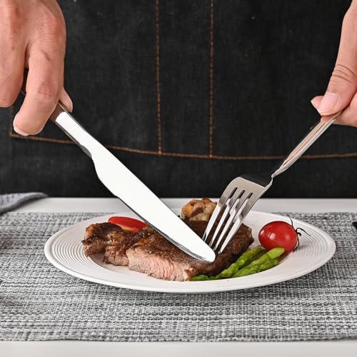 30-Piece Forged Silverware Set for 6, 18/10 Stainless Steel Mirror Finish - Image 6