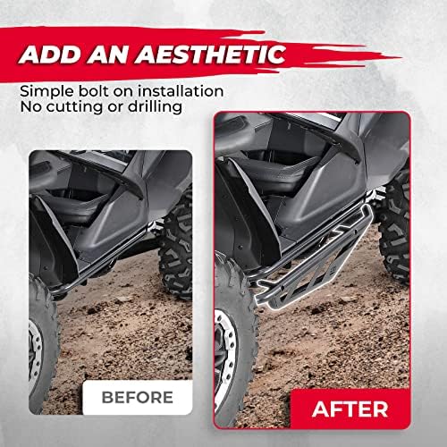 KEMIMOTO Nerf Bars Rock Sliders, Heavy Duty Black Tree Kickers Side Bumpers - Image 4