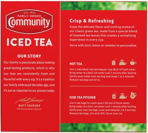 Community Coffee Signature Iced Tea, 48 Family Size Tea Bags, 48 Count Box (Pack Of 2) - Image 3