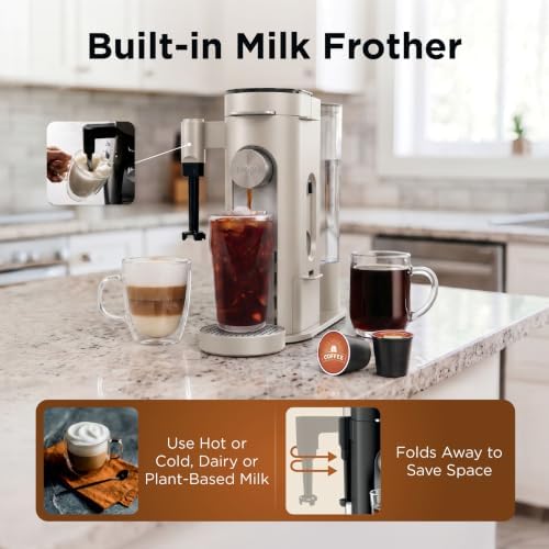 Ninja Pod and Grounds Coffee Maker, K-Cup Compatible, Stone, PB051ST - Image 6