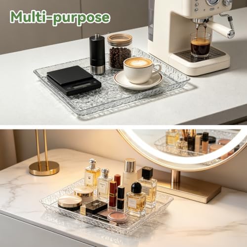 Clear Serving Trays for Party 8 Pack, 15x11 Acrylic Food Platters - Image 5