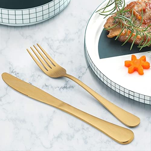 LIANYU 30 Piece Gold Silverware Set, Stainless Steel Gold Cutlery Set for 6 - Image 7