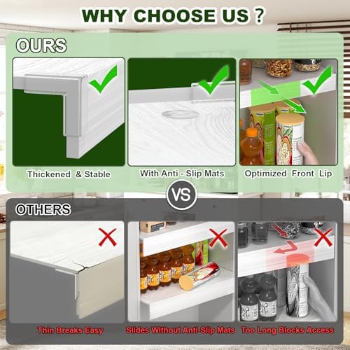 Wire Rack Covers, PVC Wire Shelf Covers for Pantry 36" W X 16" D - Image 3