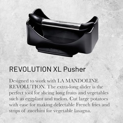 de Buyer REVOLUTION XL Pusher - Ideal for Slicing Long Fruits & Vegetables - Designed for LA MANDOLINE REVOLUTION - Made in France - Image 2