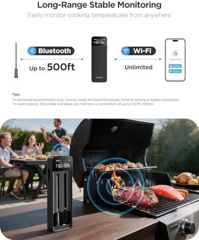 GoveeLife Smart Wireless Meat Thermometer Digital 2 Probes with App Alarm - Image 5