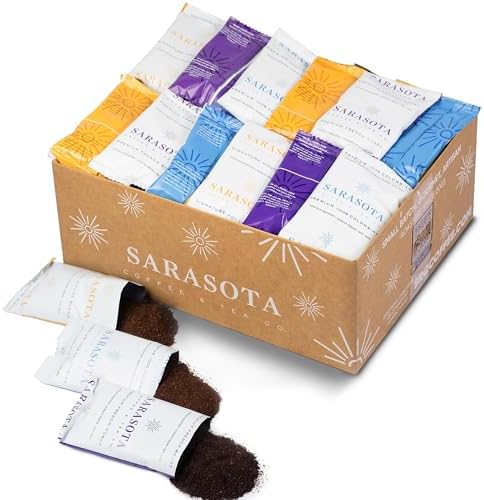 Coffee Packets Variety – Ground Coffee Sampler Gift Set, Medium, Colombian & Dark Roast Assortment, Pre-Measured 2oz Coffee Packs for 12-Cup Drip Makers, Gourmet Bulk Single-Pot Pouches (36 Count) by SarasotaCoffeeTeaCo