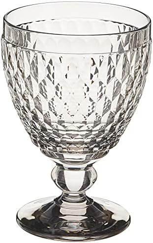 Boston Wine Goblet Box Set of 4 by Villeroy & Boch - Dishwasher Safe - Made in Germany - Smoke Gray Crystal Glass - Perfect for Red Wine, White Wine, Cocktails, and More - 14 Ounce Capacity by Unknown