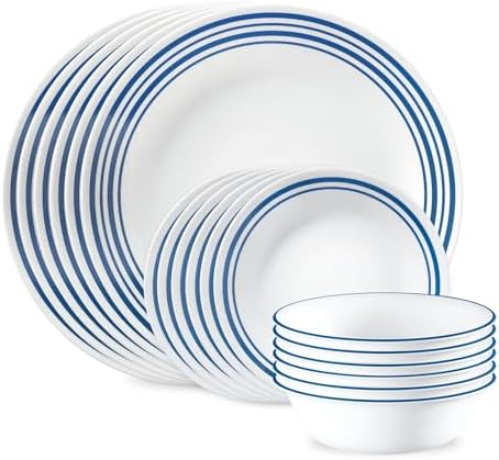 Corelle Laila 18-Piece Dinnerware Set, Service for 6 by Corelle