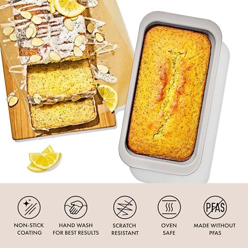 OXO Good Grips Non-Stick Pro Ceramic Coated Metal Bakeware 1Lb Loaf Pan – Biscuit (Pack of 6) - Image 2