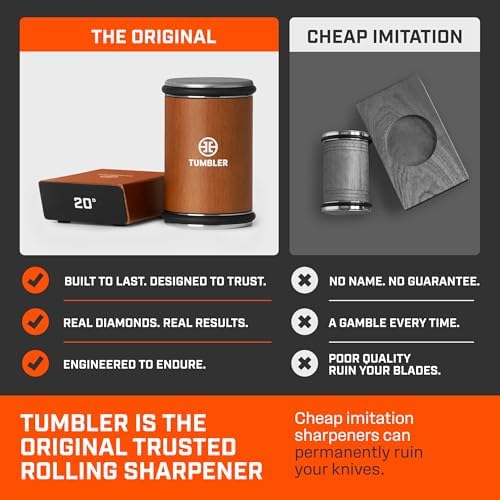 The Original Tumbler Rolling Knife Sharpener™ (Wood) - Image 2