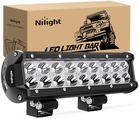Nilight LED Light Bar 9Inch 54W 3600LM Spot Off Road Driving Lamp by Nilight